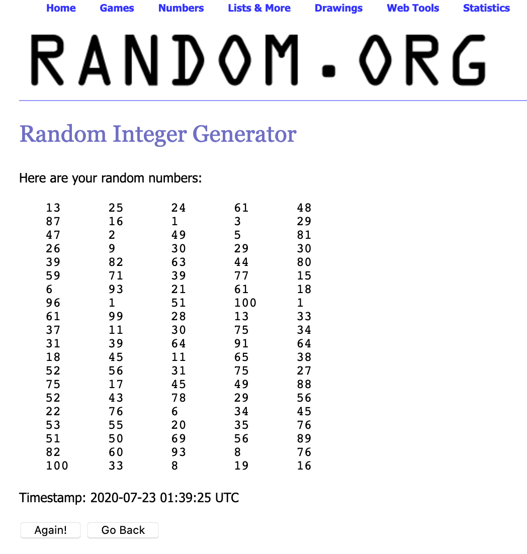 RandomNumbers